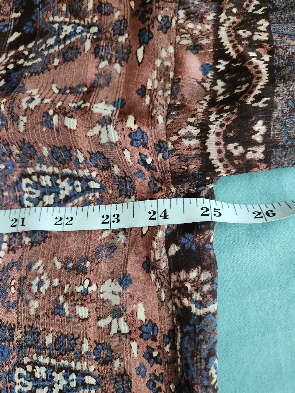 Zara Patchwork Paisley Print Shirt Oversized Bohemian-inspired Lightweight Sheer - Picture 14 of 16